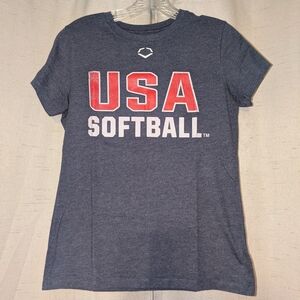 USA Softball Women's Navy Tee